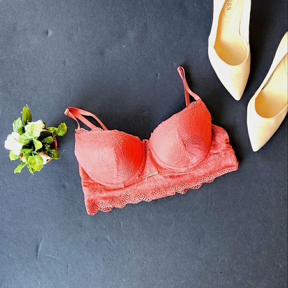 Danskin Intimates Lace Push Up Bra